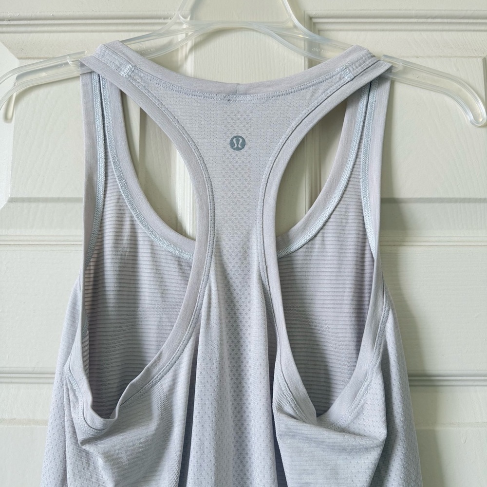 Lululemon Racerback Tank Top Women 8 workout Running Oatmeal - Picture 3 of 7